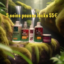 Pack locks anti-chute  croissance + locks  Ozentya (huile,shampoing,spray, edge, extrème repouss) )